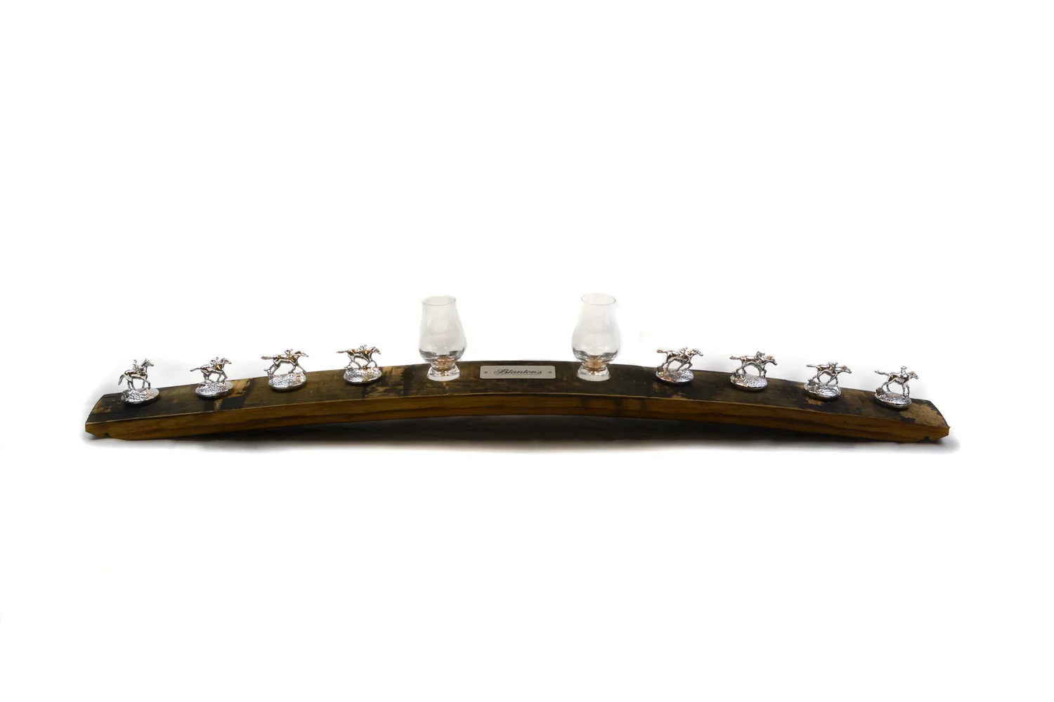 Blanton's Exclusive Silver Horse Stopper Stave with Tasting Glasses